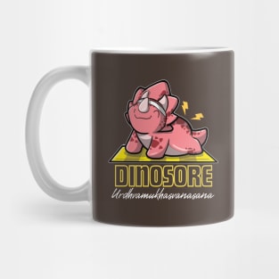 Dinosore - Yoga triceratops Mug